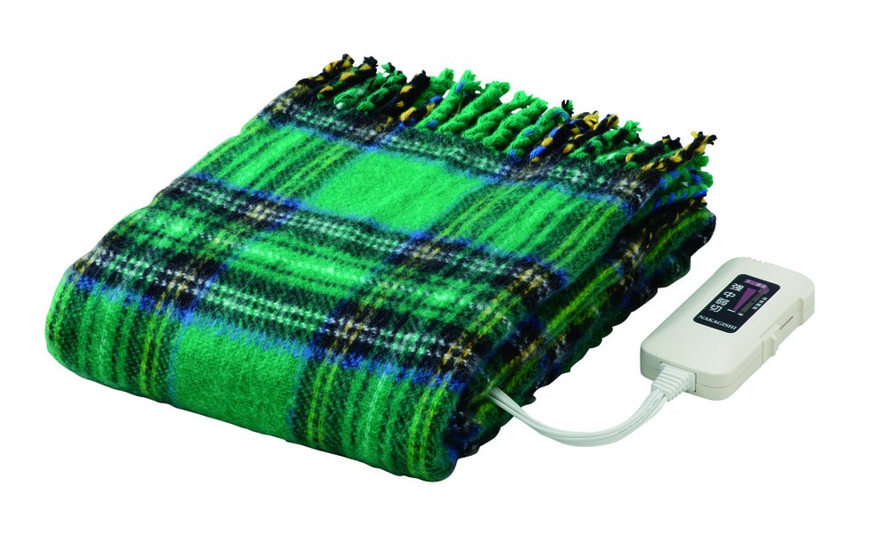 Amazon | 日本製 電気ひざ掛け グリーン | 椙山紡織(Sugiyama Spinning